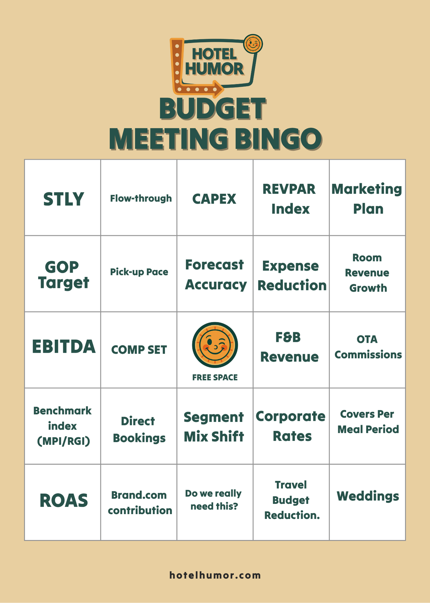 Budget Meeting Bingo (Printable PDF) Free with Email